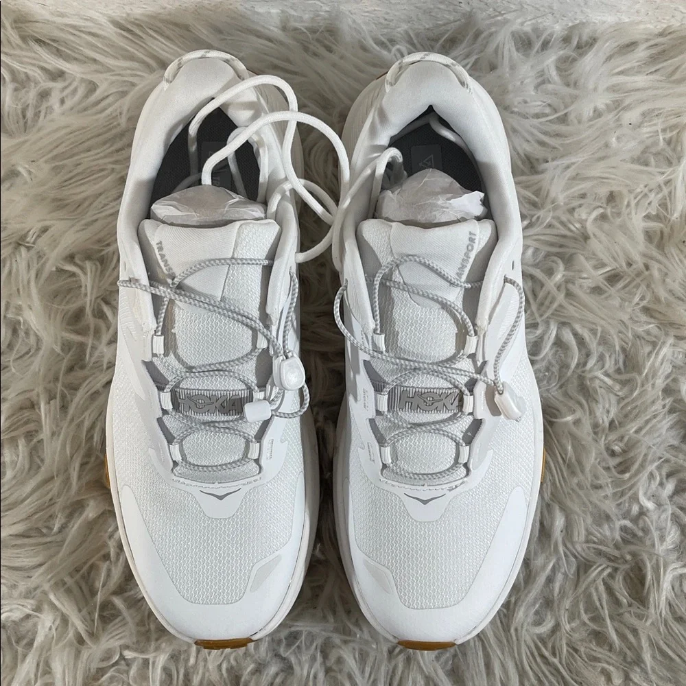 HOKA Women's Transport White Athletic Walking Shoes Sneakers Size 9.5 B NEW - Picture 5 of 16